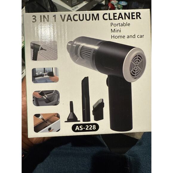 3 In 1 Vacuum Cleaner Portable Mini Home And Car AS-228 USB charged battery - Picture 3 of 3